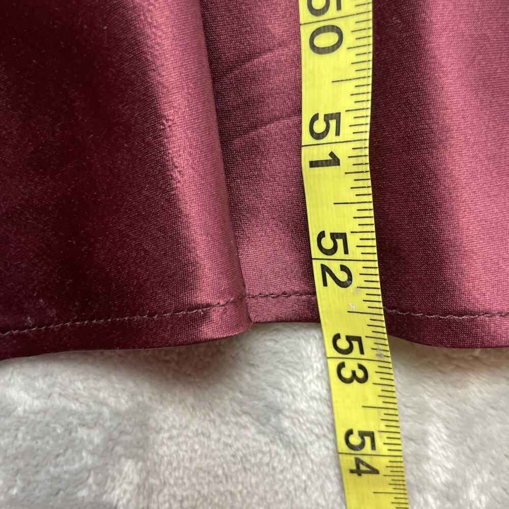 Vtg Rabbit Rabbit Rabbit Designs Womens Formal Outfit 10P Burgundy Velvet Satin - Picture 10 of 12